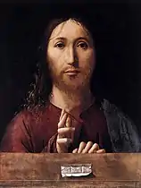 Antonello da Messina, Christ Blessing (1465), National Gallery, London.