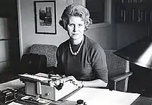 Anu Kaipanen at her desk