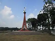 The Monument of 1971 War beside Tangon River