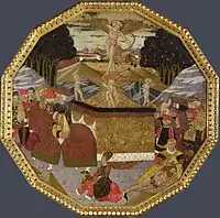 The Triumph of Love, twelve-sided by Apollonio di Giovanni di Tommaso and Marco del Buono, c. 1453–1455 (National Gallery, London)