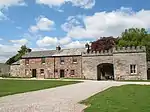 Castle Moat Cottage; Gatehouse Cottage; gateway to Appleby Castle courtyard