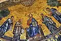 Apse mosaic (1220). Christ flanked by the Apostles Peter, Paul, and Andrew and Saint Luke