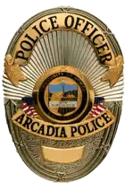 Arcadia Police badge