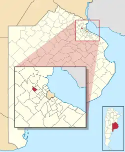 location of José C. Paz Partido in Gran Buenos Aires