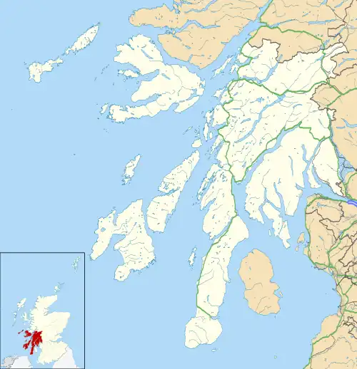 Knocknafenaig is located in Argyll and Bute