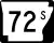 Highway 72S marker