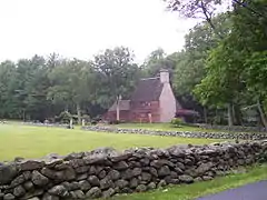 Armand Lamontagne's stone ender from the late 20th century in Scituate, Rhode Island