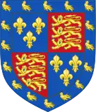 Arms of Tudor, Jasper Tudor, 1st Earl of Pembroke (seventh creation)