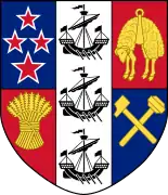 Coat of arms of New Zealand, escutcheon only