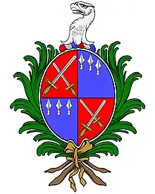 Arms of Sir John Higgins of Montoge Bt,(Athlone Pursuivant of Arms, 1724).