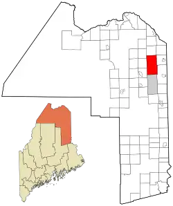 Location of Caribou, Maine