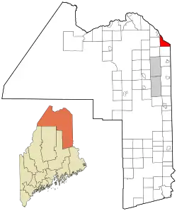 Location of Hamlin, Maine