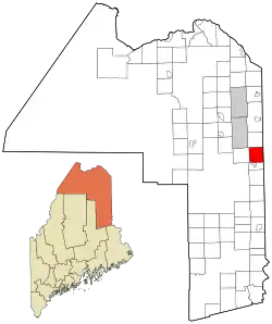 Location of Mars Hill, Maine