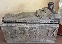 Sarcophagus in the Villa Corsini, Florence. 300-275 BC