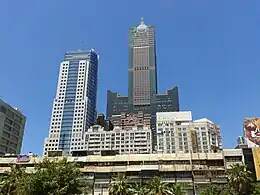 85 Sky Tower dominating Kaohsiung's skyline.