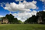 North-east and south-east pavilions to east forecourt, Montacute House