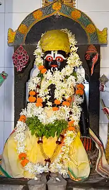 Ancient idol of the seer-poet in Puri's Bada Odia Matha, which Jagannatha himself established