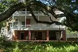 Rear view of Oakley Plantation house