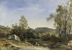 Halte des peintres à Fontainebleau, c. 1824, Musée départemental de l'Oise, Beauvais.