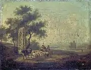 Paysage, bergere sur un ane, 1817, Musée des Beaux-Arts de Bordeaux.