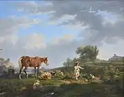 Paysage à la fermière et au cheval, undated (c. 1816-1819), private collection.