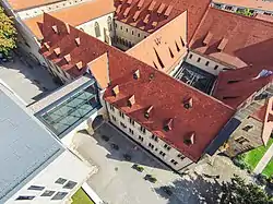 A look at a monastery from above