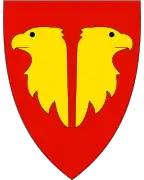 Coat of arms of the old Aure(1991-2005)