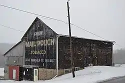 A Mail Pouch Tobacco Barn on State Route 821, southeast of Macksburg