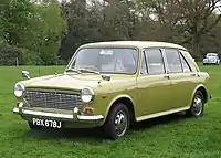 Austin 1100 Mk.II four-door saloon (Note the slightly wider grille)