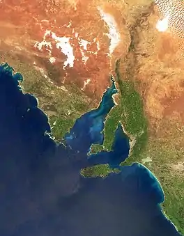 Spencer Gulf seen from one of NASA's Satellites