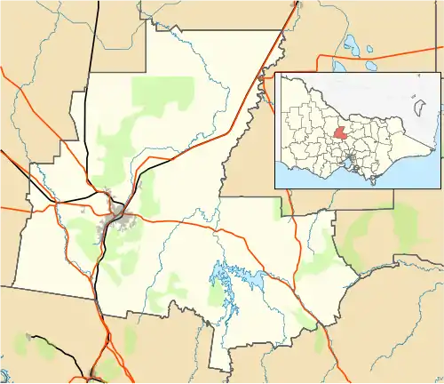 Derrinal is located in City of Bendigo