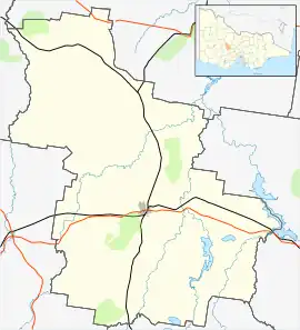 Bung Bong is located in Shire of Central Goldfields