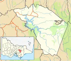 Matlock is located in Shire of Mansfield