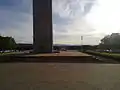 From the base of the memorial looking west along Kings Avenue towards the New Parliament House.