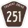 Tourist Drive 251 marker