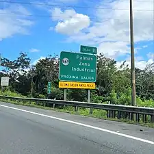 PR-22 east near exit 11 to PR-869 north between Bayamón and Cataño