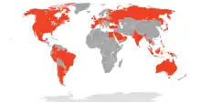 Map of Global Availability of Google Play Newsstand