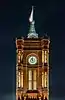 Tower and clock of Rotes Rathaus