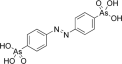 Structural formula of p-azobenzenearsonate