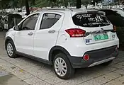 Beijing EC180 rearview (with BAIC advertisings)