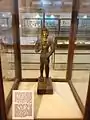 Bronze with gold statue of a Meroitic king as an archer