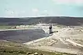 Backwater Reservoir during construction, June 1968