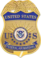 The badge of the Federal Air Marshal Service