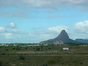 Inselberg in the state of Bahia, northeastern Brazil