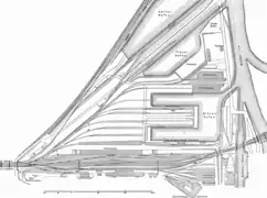 Plan of the Hauptbahnhof from 1895