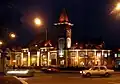 The illumination of the Uzhhorod Central Station.