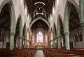 Church interior and nave