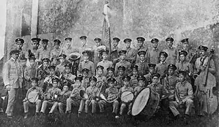 Banda Escolar do Troviscal, Official photo taken in 1915, conducted by José de Oliveira Pinto de Sousa