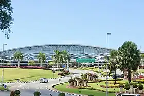 Exterior view of passenger terminal at Brunei International Airport