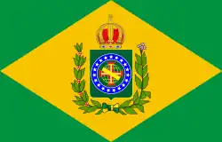 Flag of the Empire of Brazil, first version (1 December 1822 – 29 August 1853)